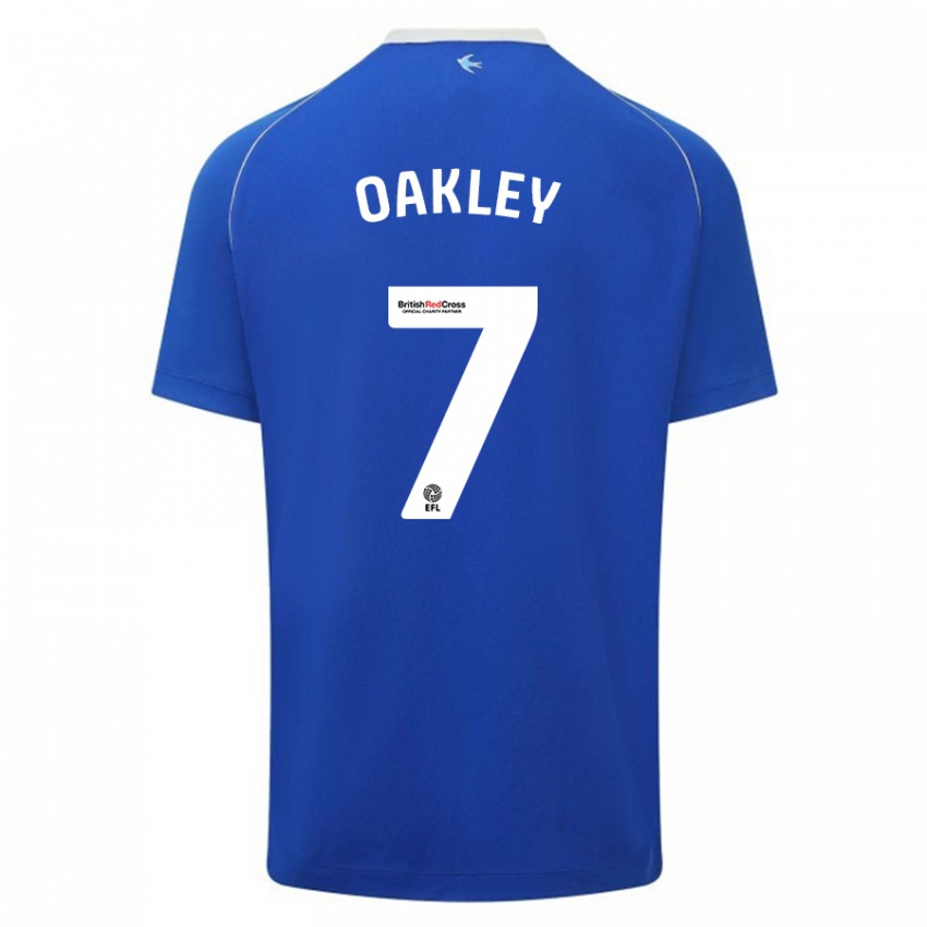 Niño Camiseta Rhianne Oakley #7 Azul 1ª Equipación 2023/24 La Camisa Perú