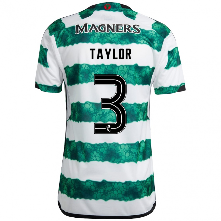 Niño Camiseta Greg Taylor #3 Verde 1ª Equipación 2023/24 La Camisa Perú