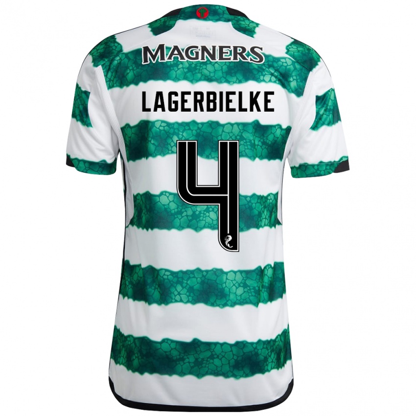 Niño Camiseta Gustaf Lagerbielke #4 Verde 1ª Equipación 2023/24 La Camisa Perú