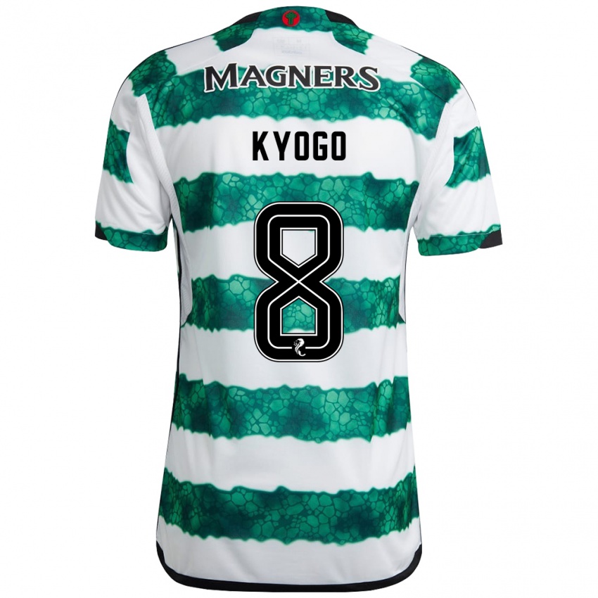 Niño Camiseta Kyogo Furuhashi #8 Verde 1ª Equipación 2023/24 La Camisa Perú