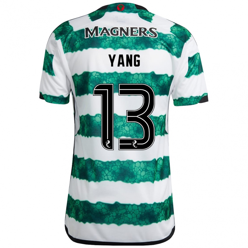 Niño Camiseta Hyun-Jun Yang #13 Verde 1ª Equipación 2023/24 La Camisa Perú