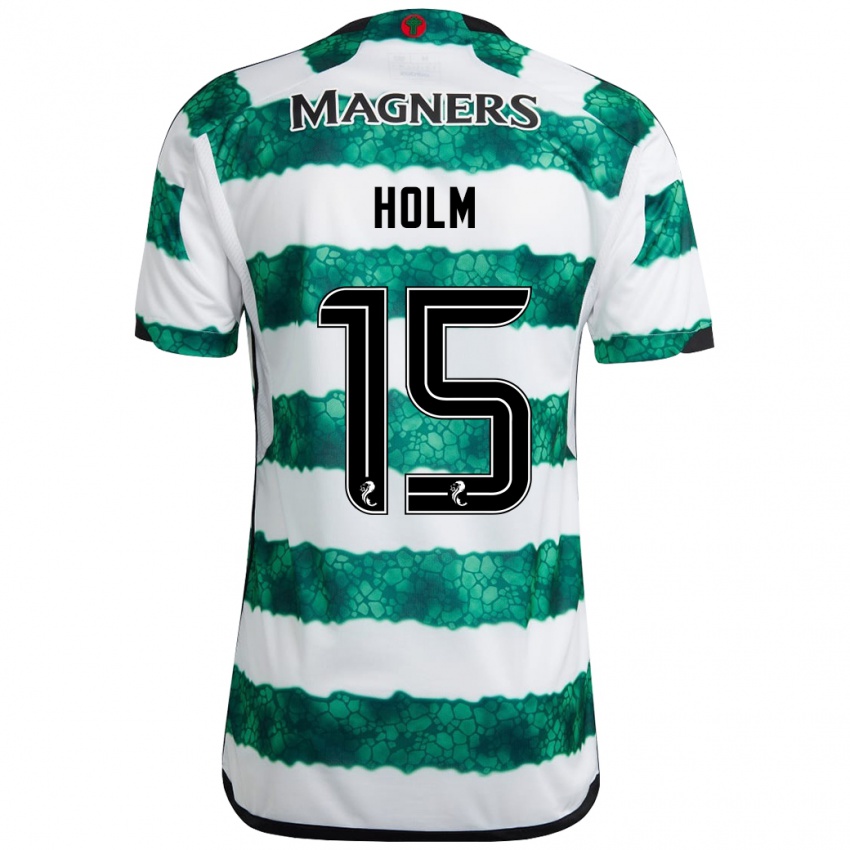 Niño Camiseta Odin Thiago Holm #15 Verde 1ª Equipación 2023/24 La Camisa Perú