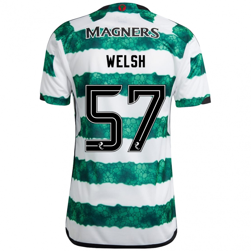 Niño Camiseta Stephen Welsh #57 Verde 1ª Equipación 2023/24 La Camisa Perú