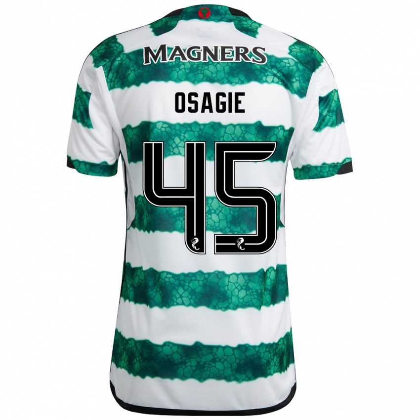 Niño Camiseta Justin Osagie #45 Verde 1ª Equipación 2023/24 La Camisa Perú