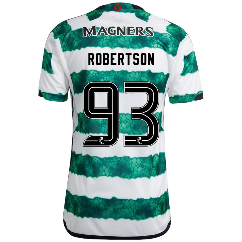 Niño Camiseta Mitchell Robertson #93 Verde 1ª Equipación 2023/24 La Camisa Perú