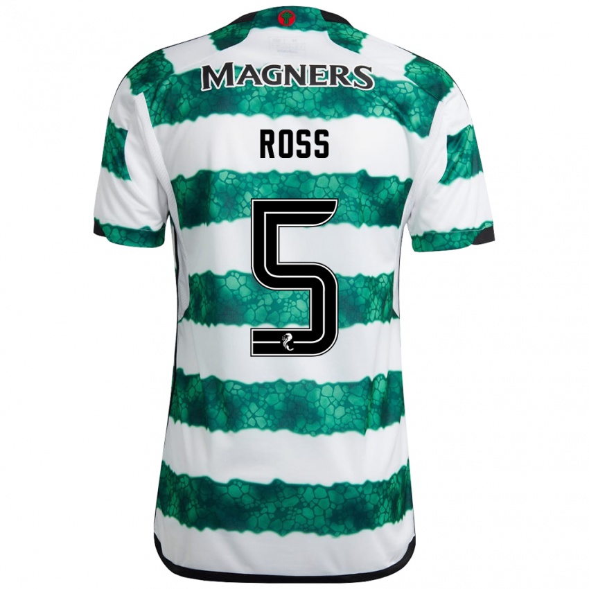 Niño Camiseta Natalie Ross #5 Verde 1ª Equipación 2023/24 La Camisa Perú