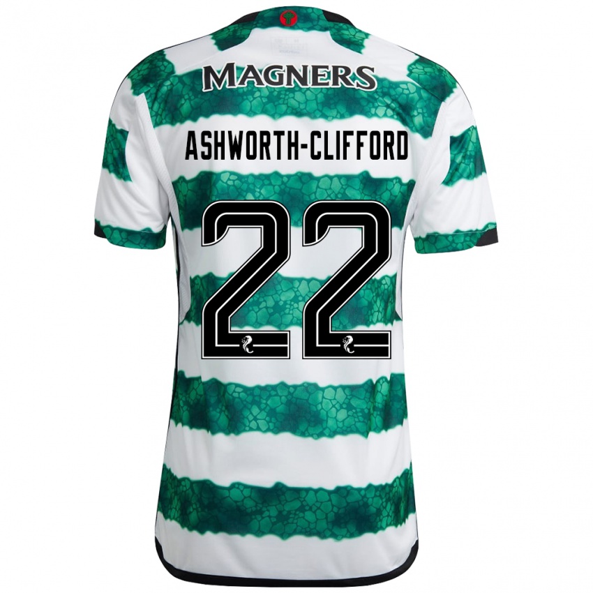 Niño Camiseta Lucy Ashworth-Clifford #22 Verde 1ª Equipación 2023/24 La Camisa Perú