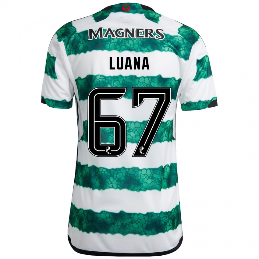 Niño Camiseta Luana Muñoz #67 Verde 1ª Equipación 2023/24 La Camisa Perú