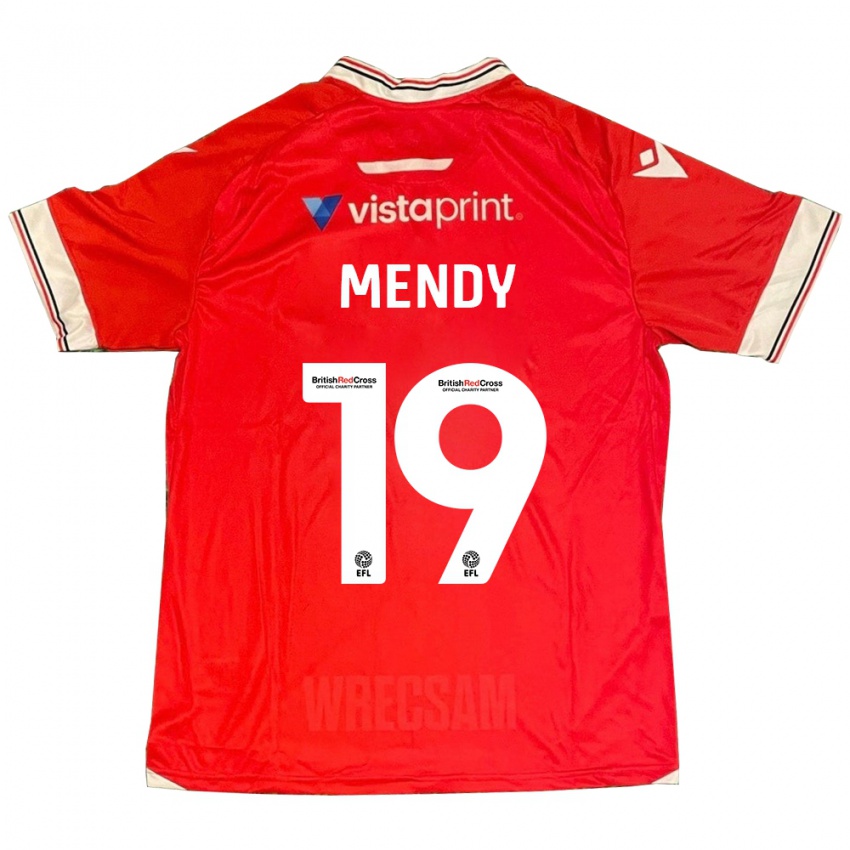 Niño Camiseta Jacob Mendy #19 Rojo 1ª Equipación 2023/24 La Camisa Perú