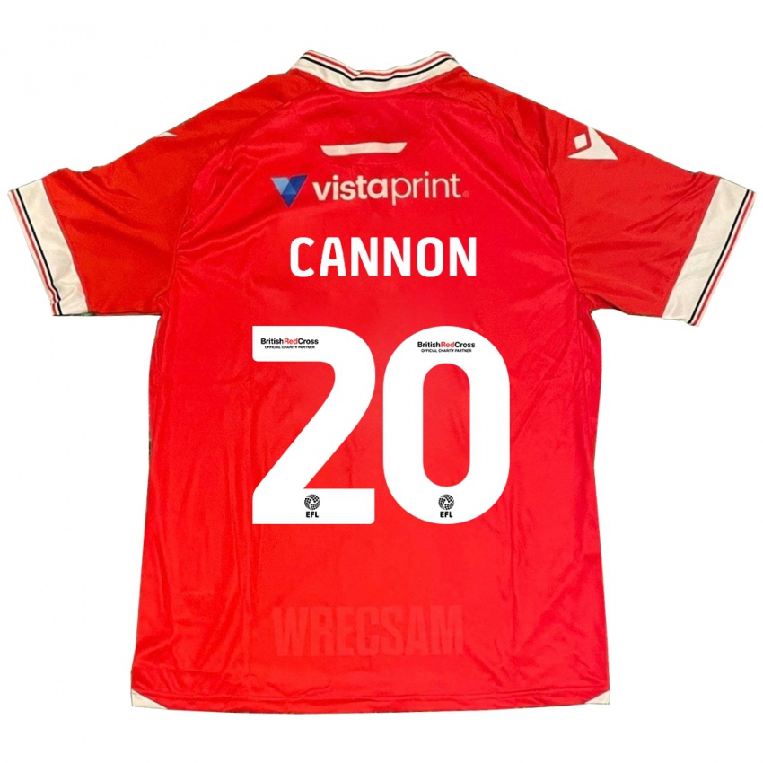 Niño Camiseta Andy Cannon #20 Rojo 1ª Equipación 2023/24 La Camisa Perú