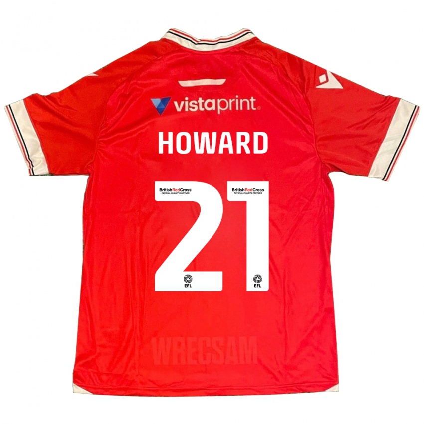 Niño Camiseta Mark Howard #21 Rojo 1ª Equipación 2023/24 La Camisa Perú