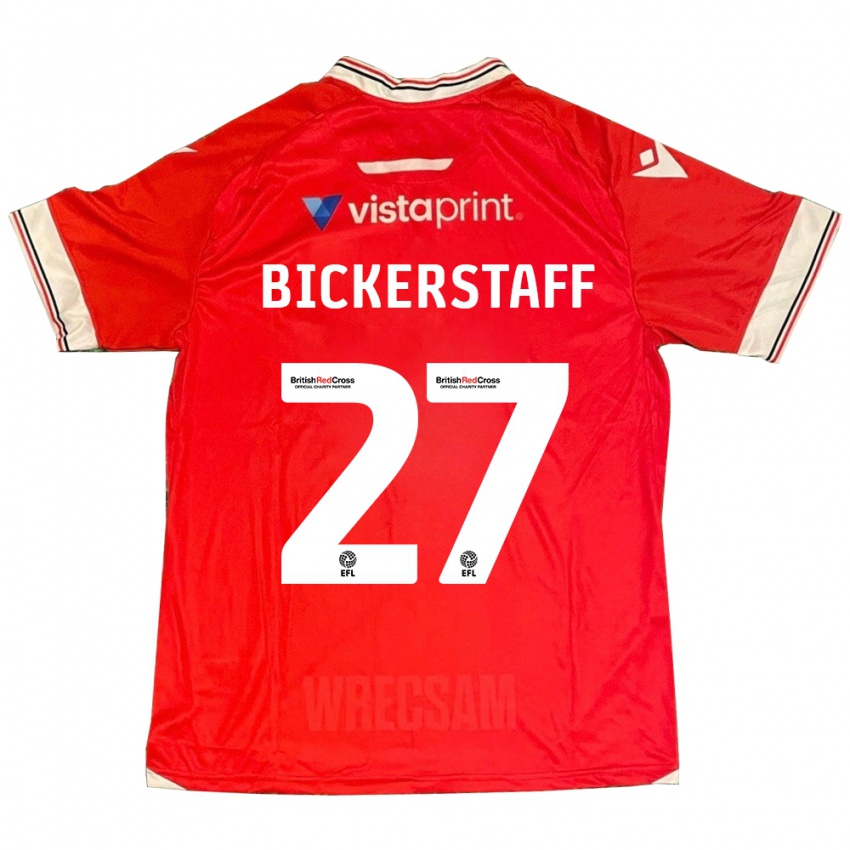 Niño Camiseta Jake Bickerstaff #27 Rojo 1ª Equipación 2023/24 La Camisa Perú