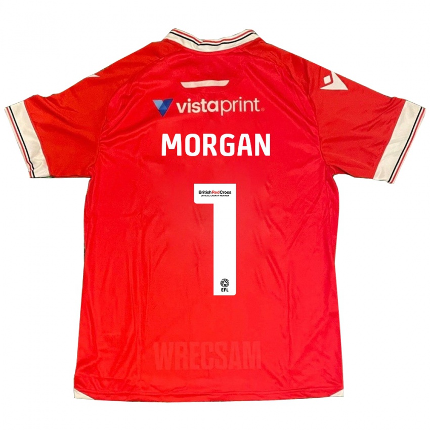 Niño Camiseta Delyth Morgan #1 Rojo 1ª Equipación 2023/24 La Camisa Perú