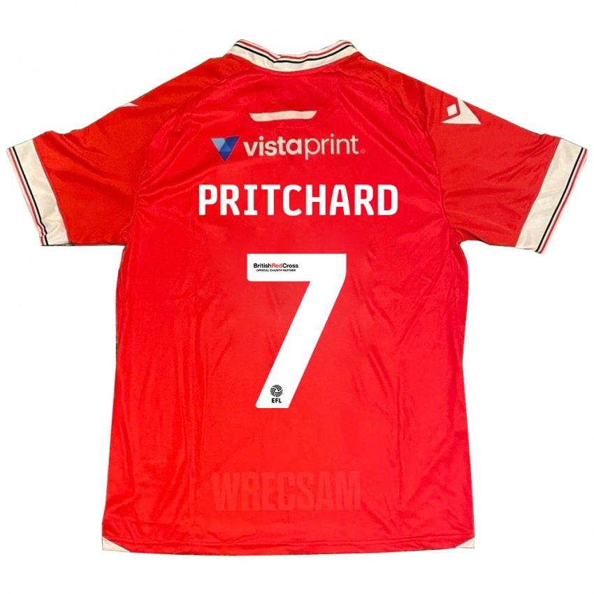 Niño Camiseta Rebecca Pritchard #7 Rojo 1ª Equipación 2023/24 La Camisa Perú