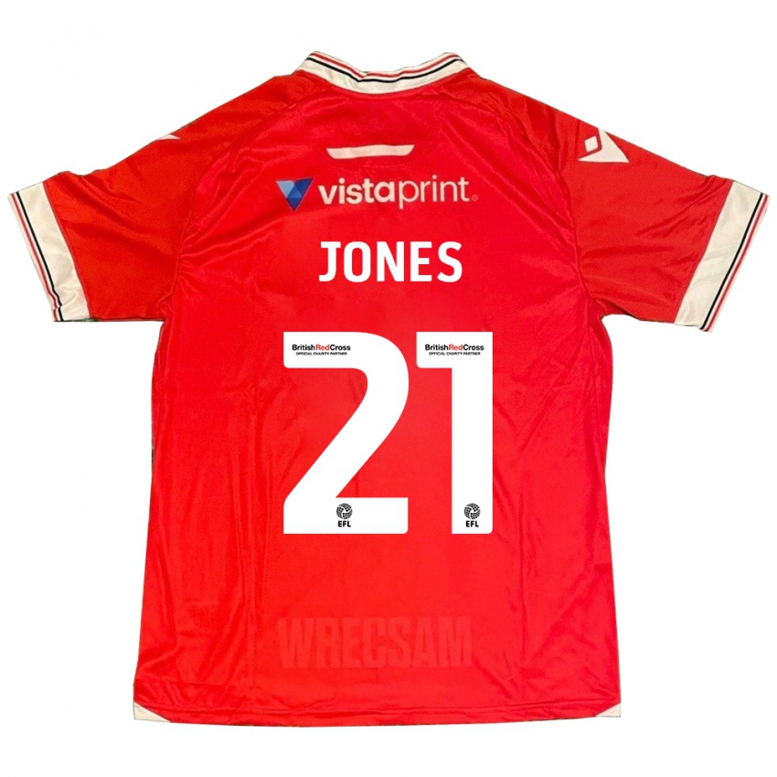 Niño Camiseta Lili Jones #21 Rojo 1ª Equipación 2023/24 La Camisa Perú