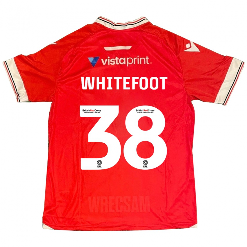 Niño Camiseta Lily Whitefoot #38 Rojo 1ª Equipación 2023/24 La Camisa Perú