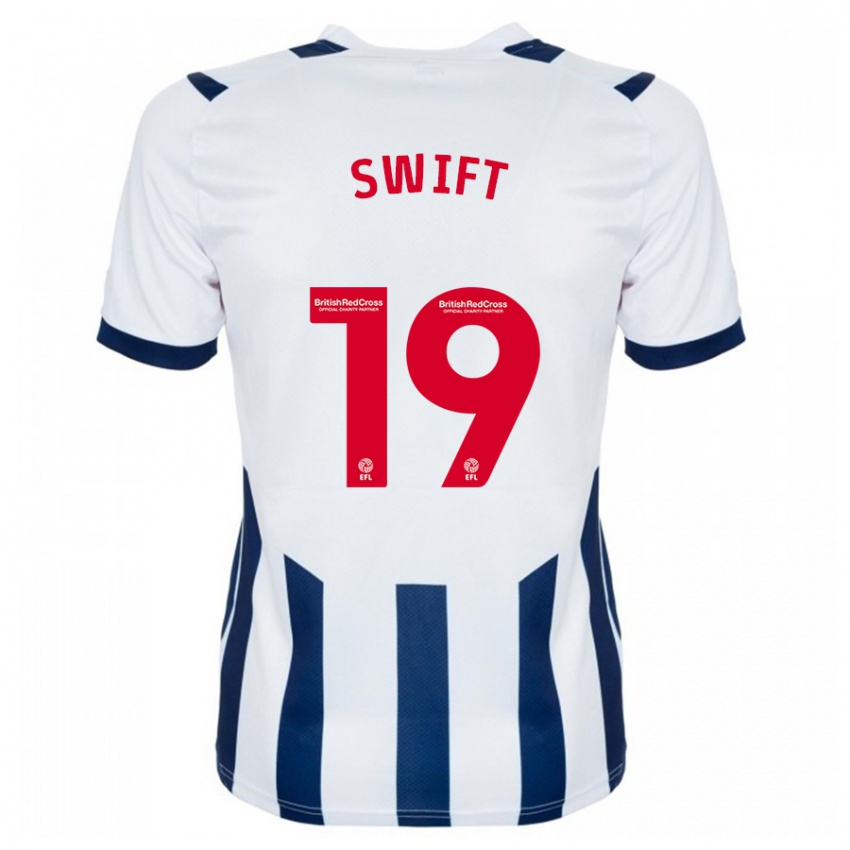 Niño Camiseta John Swift #19 Blanco 1ª Equipación 2023/24 La Camisa Perú