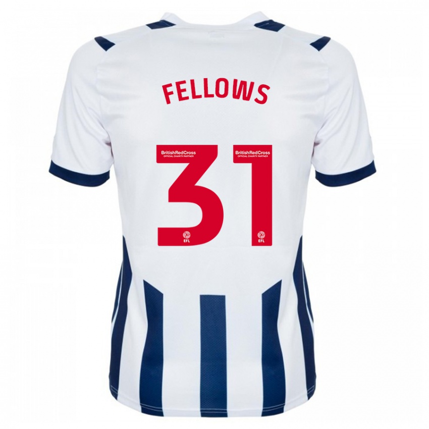 Niño Camiseta Tom Fellows #31 Blanco 1ª Equipación 2023/24 La Camisa Perú