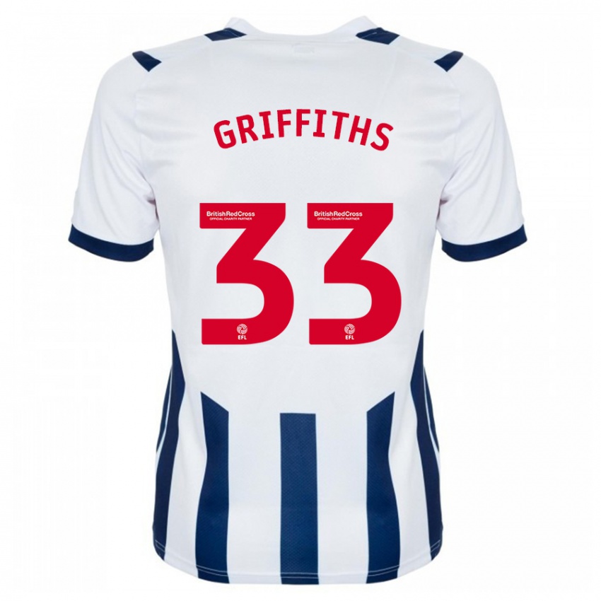 Niño Camiseta Josh Griffiths #33 Blanco 1ª Equipación 2023/24 La Camisa Perú