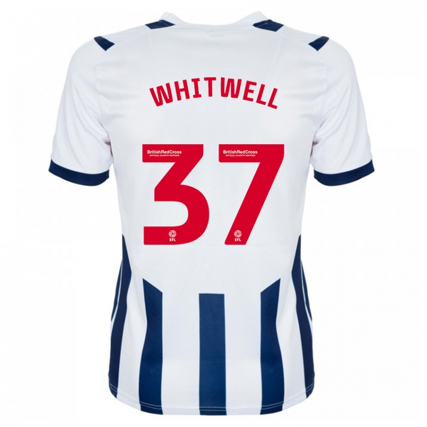 Niño Camiseta Harry Whitwell #37 Blanco 1ª Equipación 2023/24 La Camisa Perú