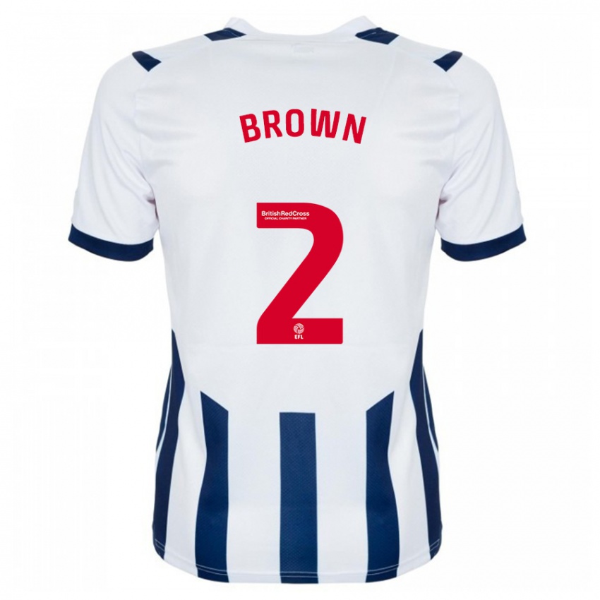 Niño Camiseta Ashlee Brown #2 Blanco 1ª Equipación 2023/24 La Camisa Perú