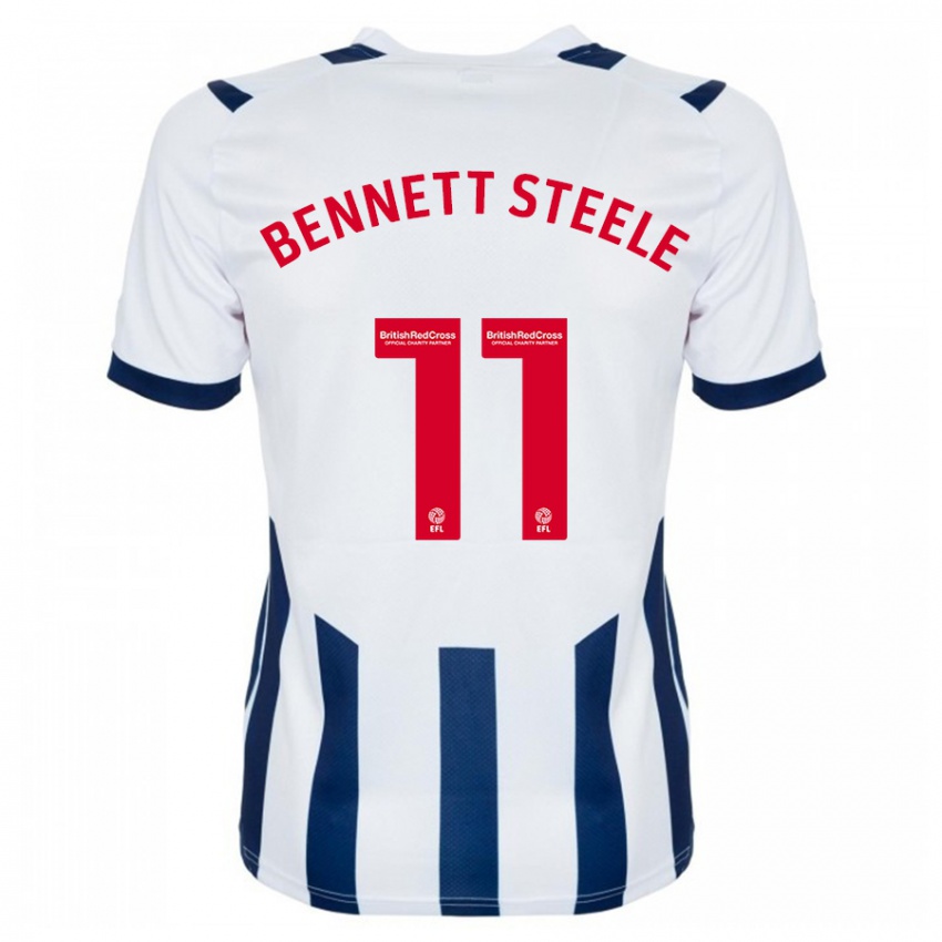 Niño Camiseta Lizzie Bennett-Steele #11 Blanco 1ª Equipación 2023/24 La Camisa Perú