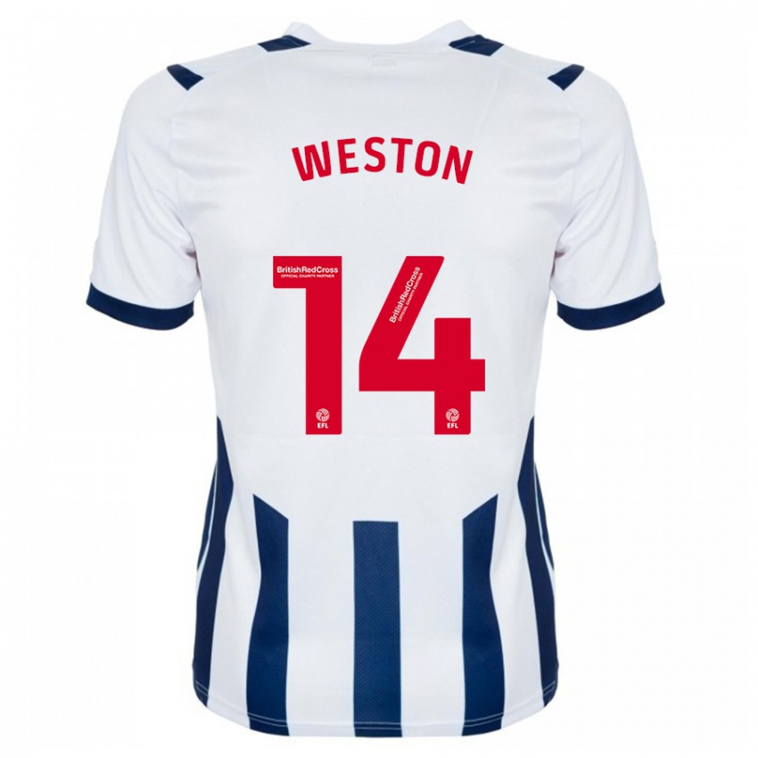 Niño Camiseta Steph Weston #14 Blanco 1ª Equipación 2023/24 La Camisa Perú