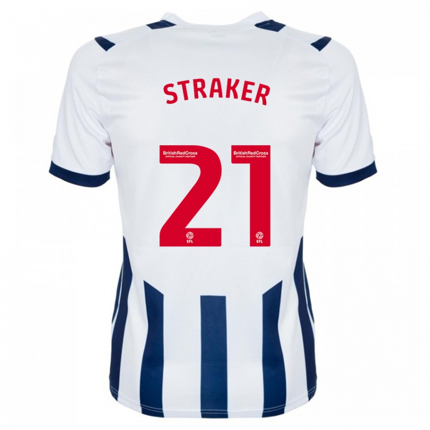 Niño Camiseta Jannelle Straker #21 Blanco 1ª Equipación 2023/24 La Camisa Perú