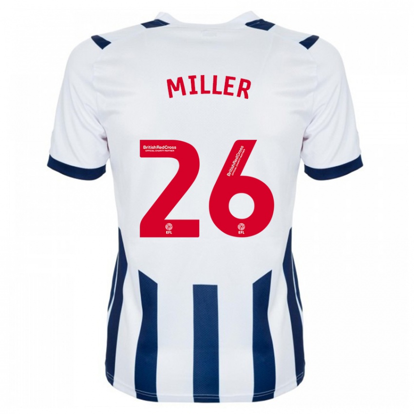 Niño Camiseta Nna Miller #26 Blanco 1ª Equipación 2023/24 La Camisa Perú