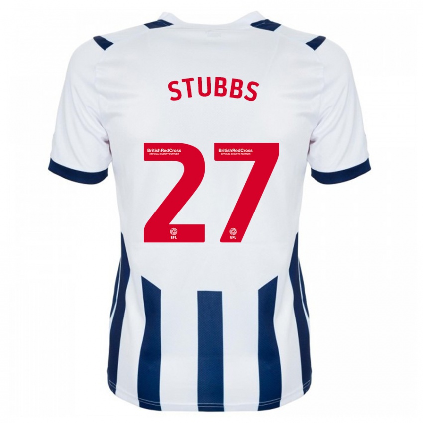 Niño Camiseta Olivia Stubbs #27 Blanco 1ª Equipación 2023/24 La Camisa Perú