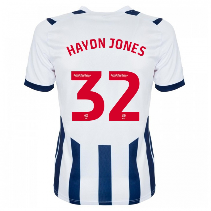 Niño Camiseta Mackenzie Haydn-Jones #32 Blanco 1ª Equipación 2023/24 La Camisa Perú