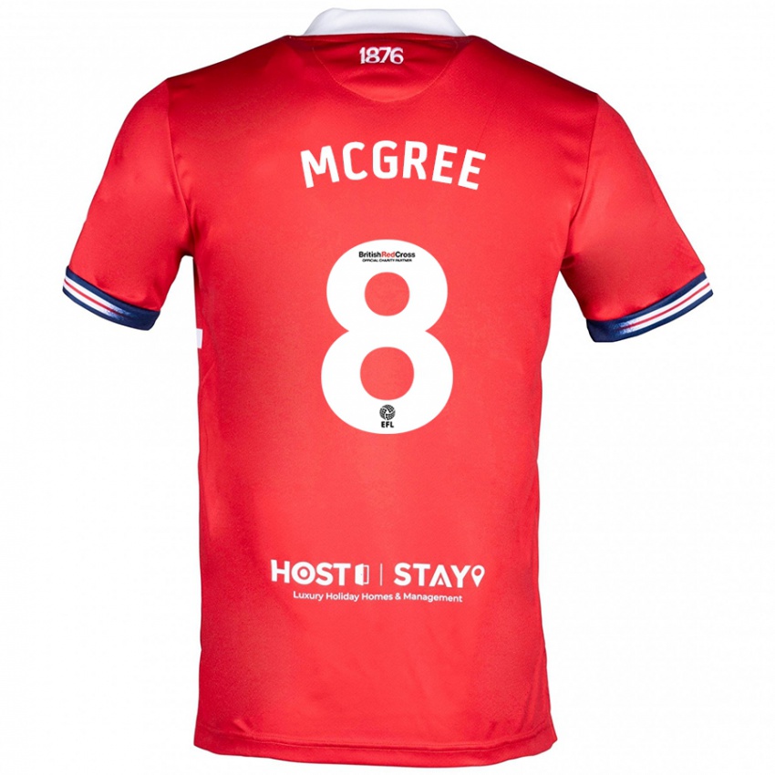 Niño Camiseta Riley Mcgree #8 Rojo 1ª Equipación 2023/24 La Camisa Perú