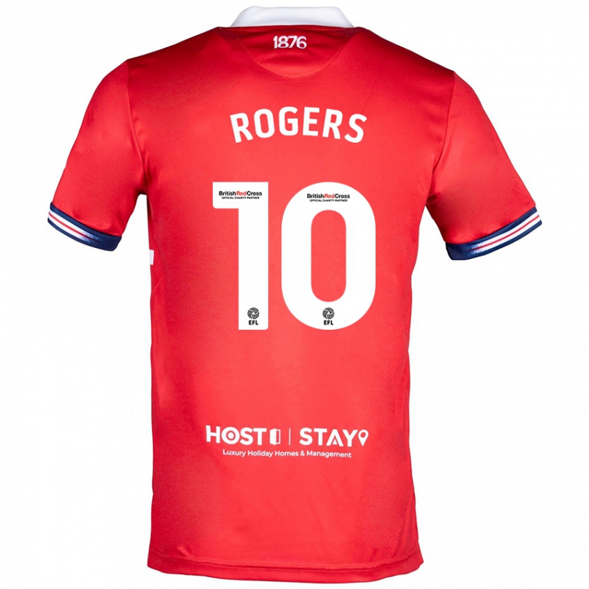 Niño Camiseta Morgan Rogers #10 Rojo 1ª Equipación 2023/24 La Camisa Perú