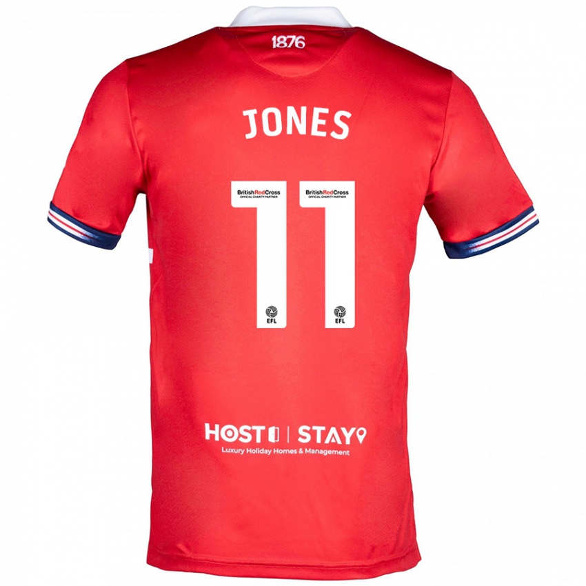 Niño Camiseta Isaiah Jones #11 Rojo 1ª Equipación 2023/24 La Camisa Perú