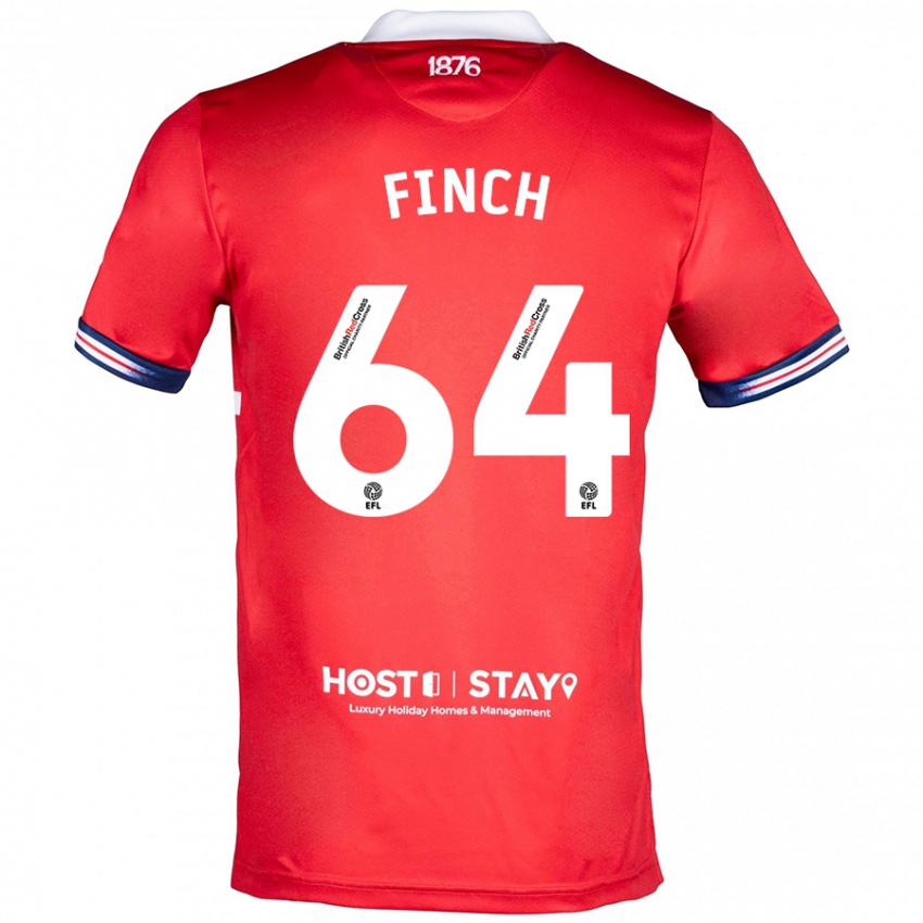 Niño Camiseta Sonny Finch #64 Rojo 1ª Equipación 2023/24 La Camisa Perú