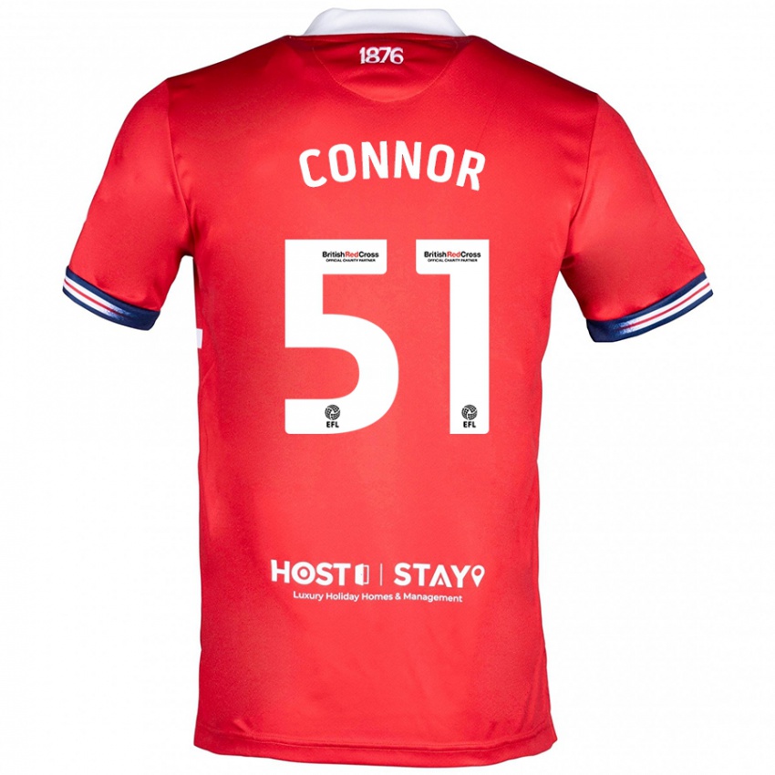 Niño Camiseta Shea Connor #51 Rojo 1ª Equipación 2023/24 La Camisa Perú