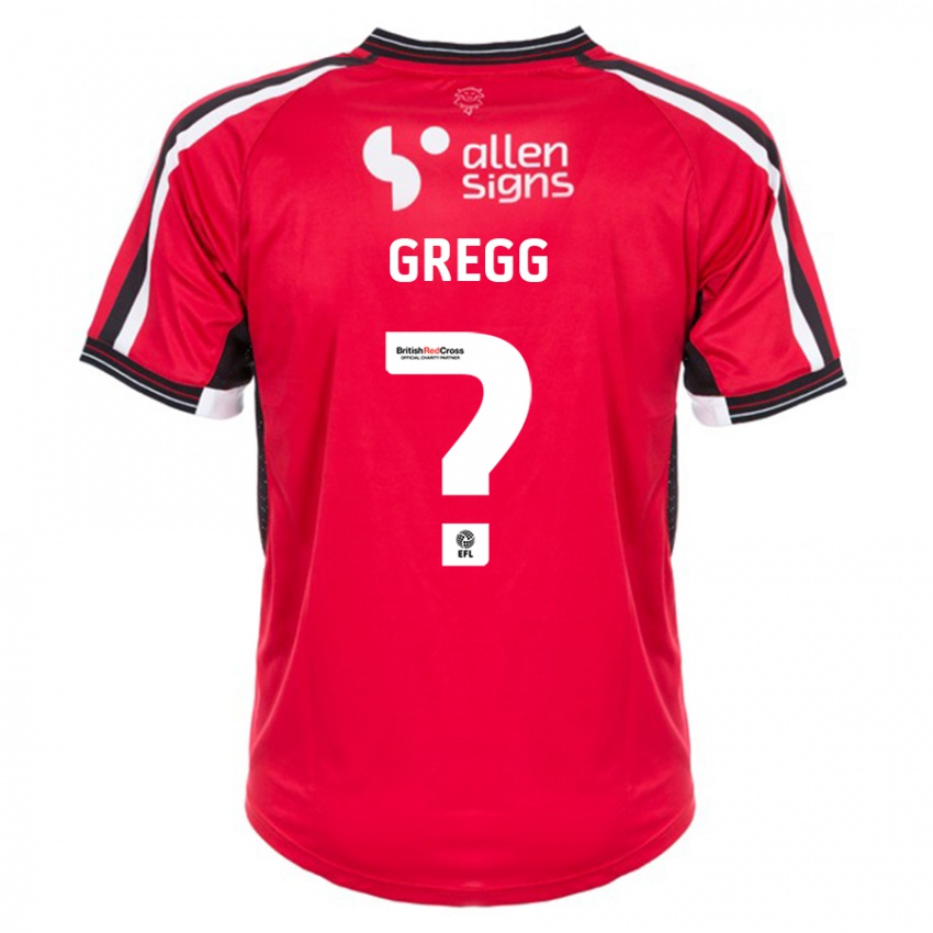 Niño Camiseta Morgan Worsfold-Gregg #0 Rojo 1ª Equipación 2023/24 La Camisa Perú