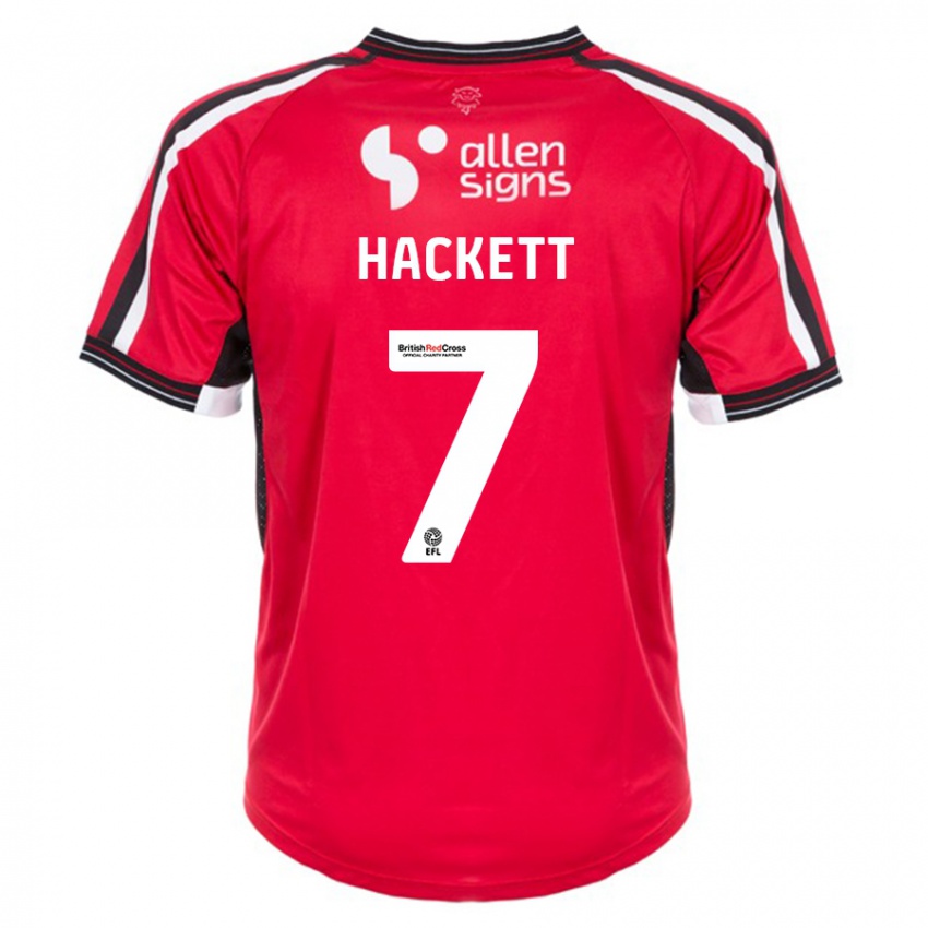 Niño Camiseta Reeco Hackett #7 Rojo 1ª Equipación 2023/24 La Camisa Perú