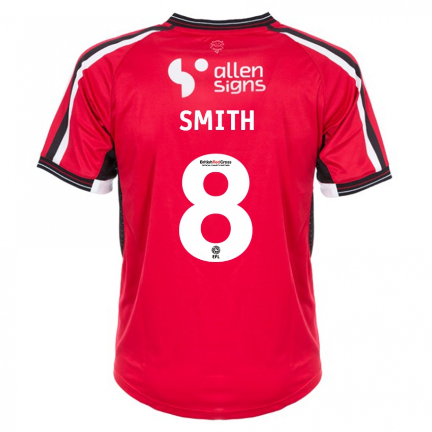 Niño Camiseta Alistair Smith #8 Rojo 1ª Equipación 2023/24 La Camisa Perú