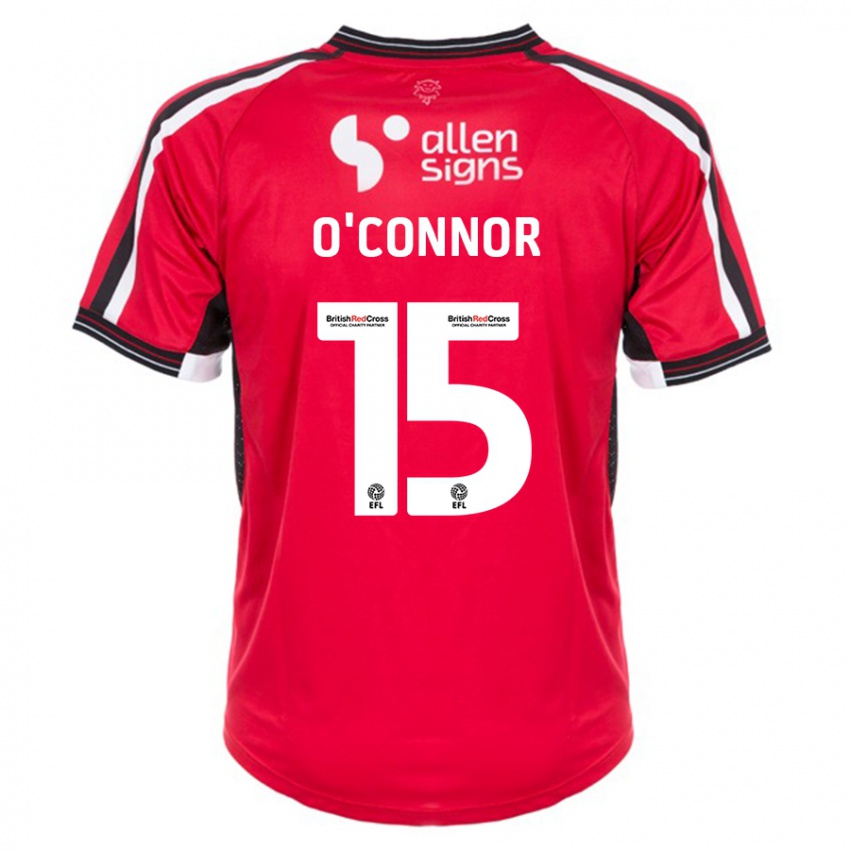 Niño Camiseta Paudie O'connor #15 Rojo 1ª Equipación 2023/24 La Camisa Perú