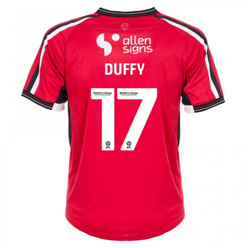 Niño Camiseta Dylan Duffy #17 Rojo 1ª Equipación 2023/24 La Camisa Perú