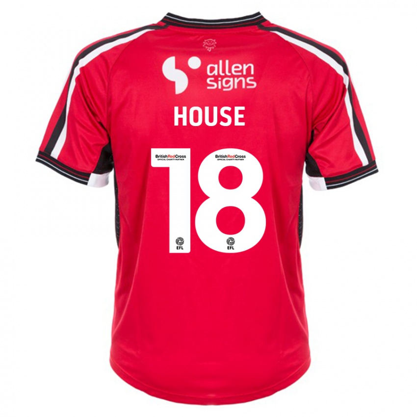 Niño Camiseta Ben House #18 Rojo 1ª Equipación 2023/24 La Camisa Perú