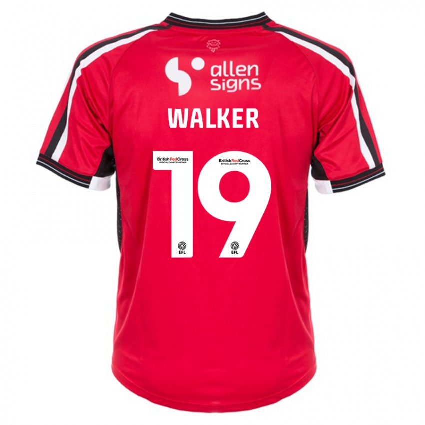 Niño Camiseta Tyler Walker #19 Rojo 1ª Equipación 2023/24 La Camisa Perú