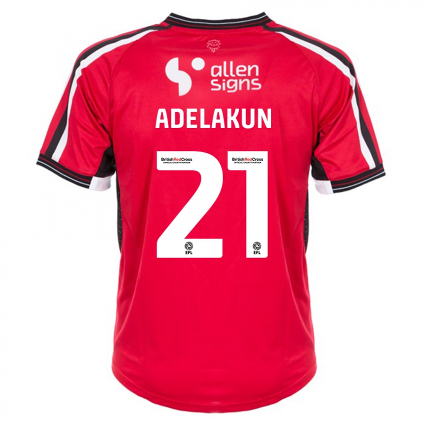 Niño Camiseta Hakeeb Adelakun #21 Rojo 1ª Equipación 2023/24 La Camisa Perú