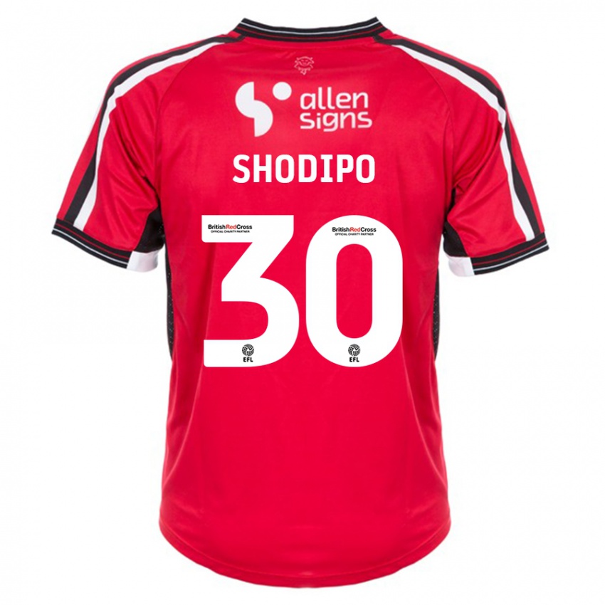 Niño Camiseta Olamide Shodipo #30 Rojo 1ª Equipación 2023/24 La Camisa Perú