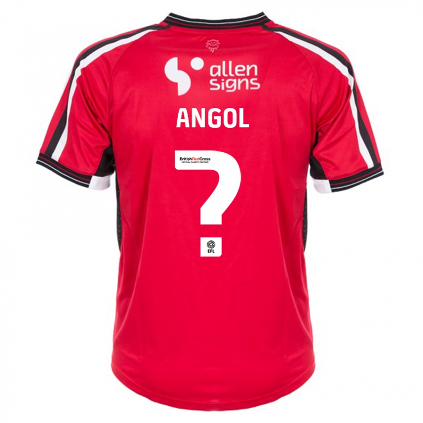 Niño Camiseta Mekhi Angol #0 Rojo 1ª Equipación 2023/24 La Camisa Perú