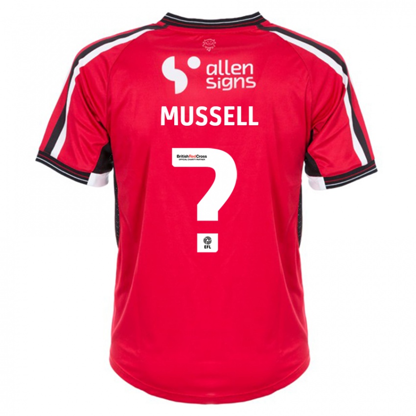 Niño Camiseta Theo Mussell #0 Rojo 1ª Equipación 2023/24 La Camisa Perú