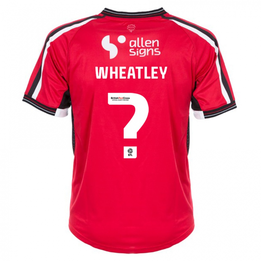 Niño Camiseta Kyrell Wheatley #0 Rojo 1ª Equipación 2023/24 La Camisa Perú