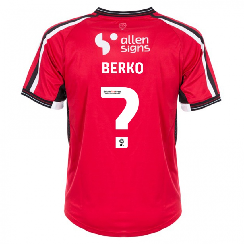 Niño Camiseta Russell Berko #0 Rojo 1ª Equipación 2023/24 La Camisa Perú