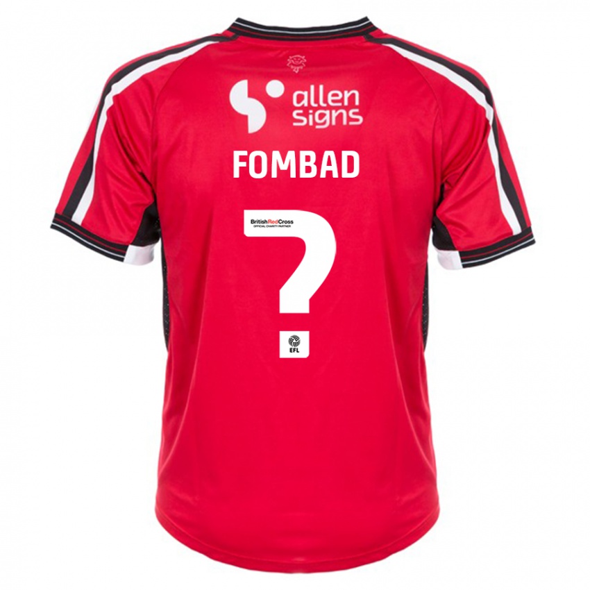 Niño Camiseta Kelly Fombad #0 Rojo 1ª Equipación 2023/24 La Camisa Perú